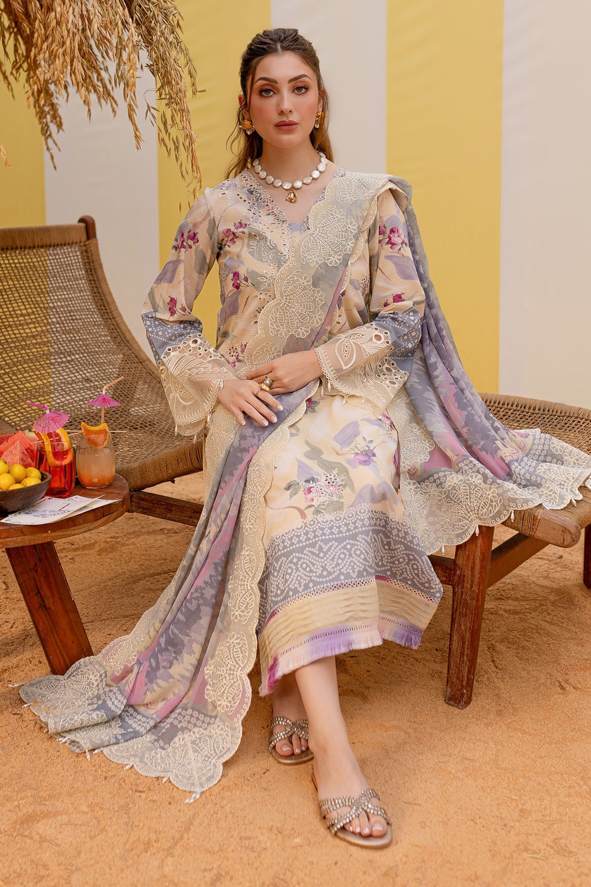 Nureh | Gardenia Lawn 25 | NSG-177 - House Of Hania