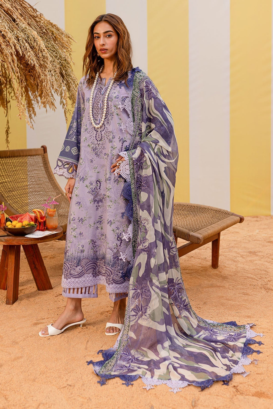 Nureh | Gardenia Lawn 25 | NSG-184 - House Of Hania