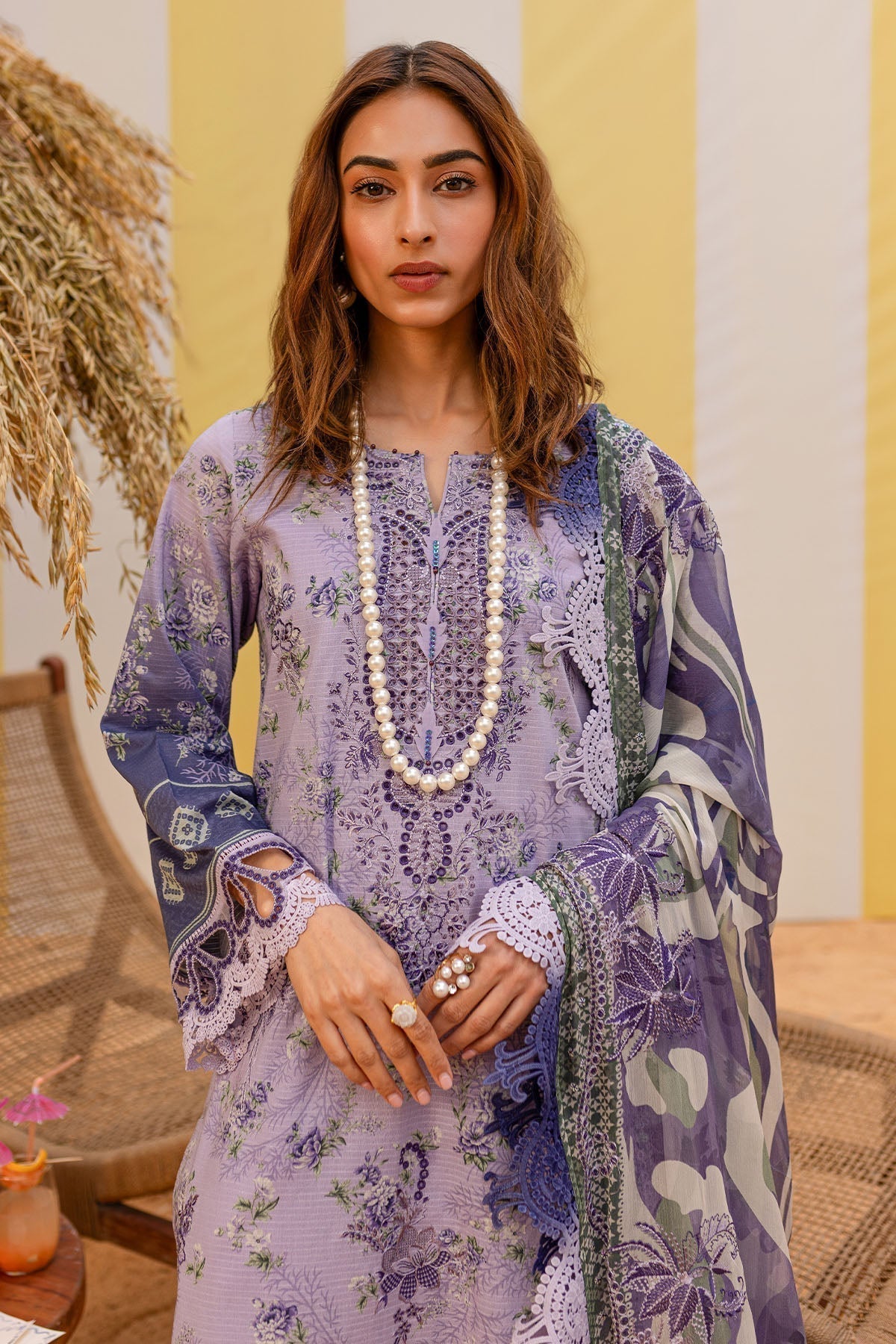 Nureh | Gardenia Lawn 25 | NSG-184 - House Of Hania