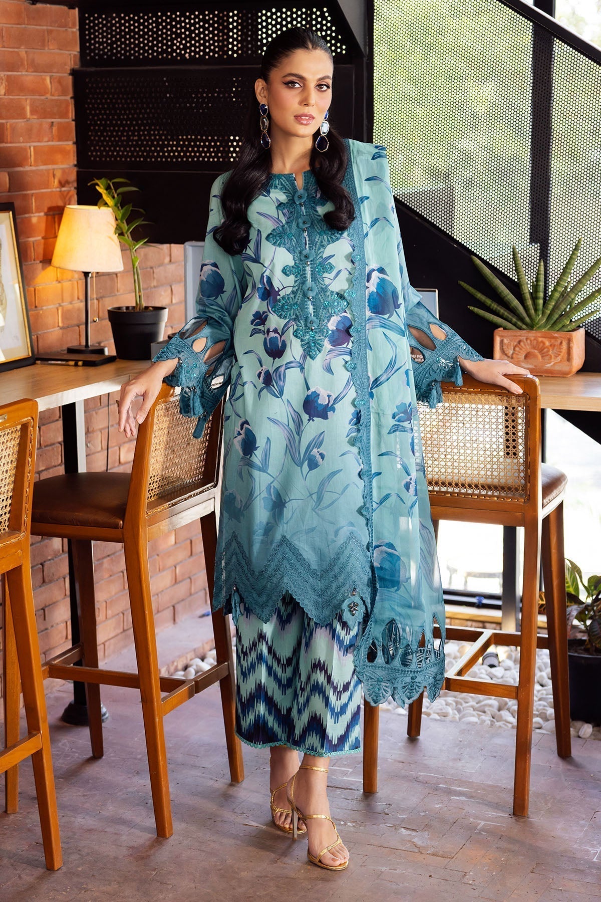 Nureh | Glam Girl Lawn | GL-08 - House Of Hania