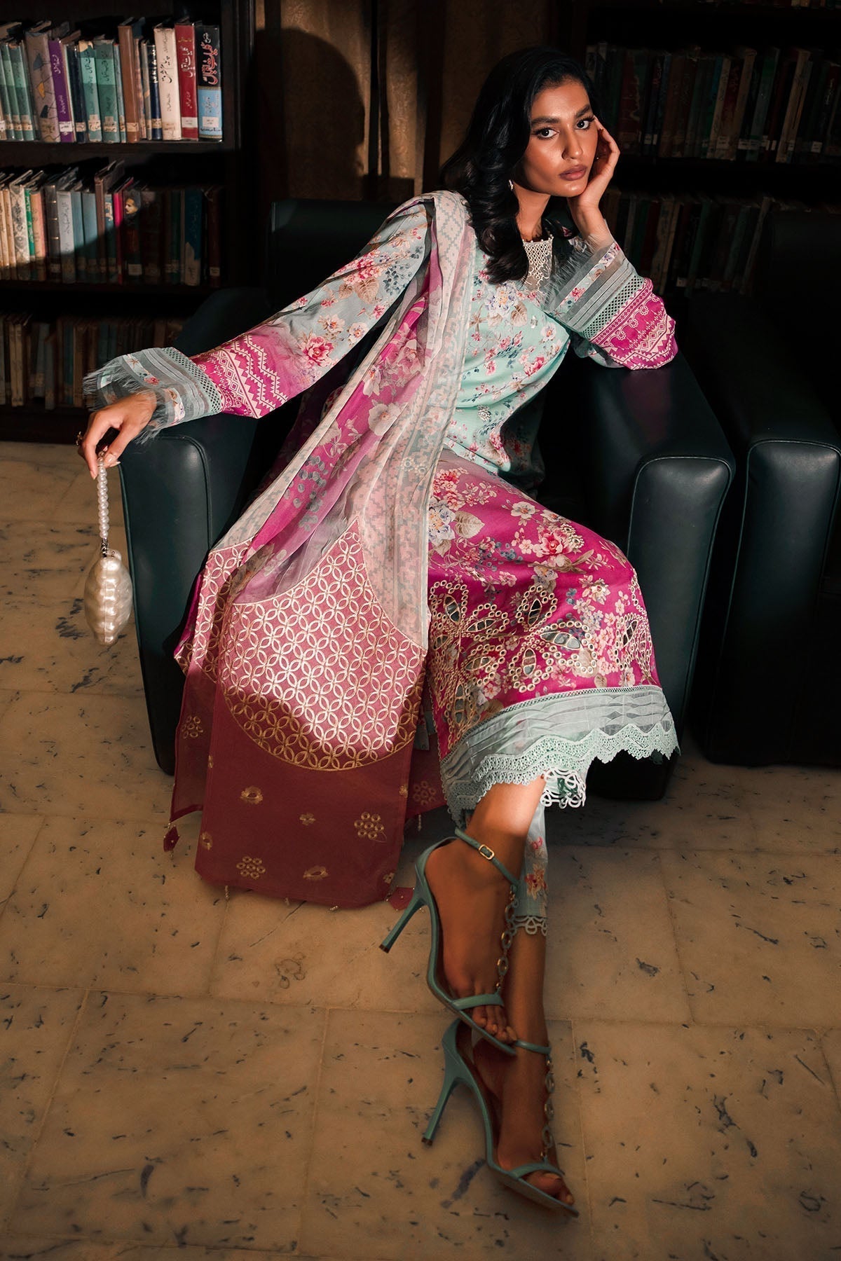 Nureh | Glam Girl Lawn | GL-16 - House Of Hania