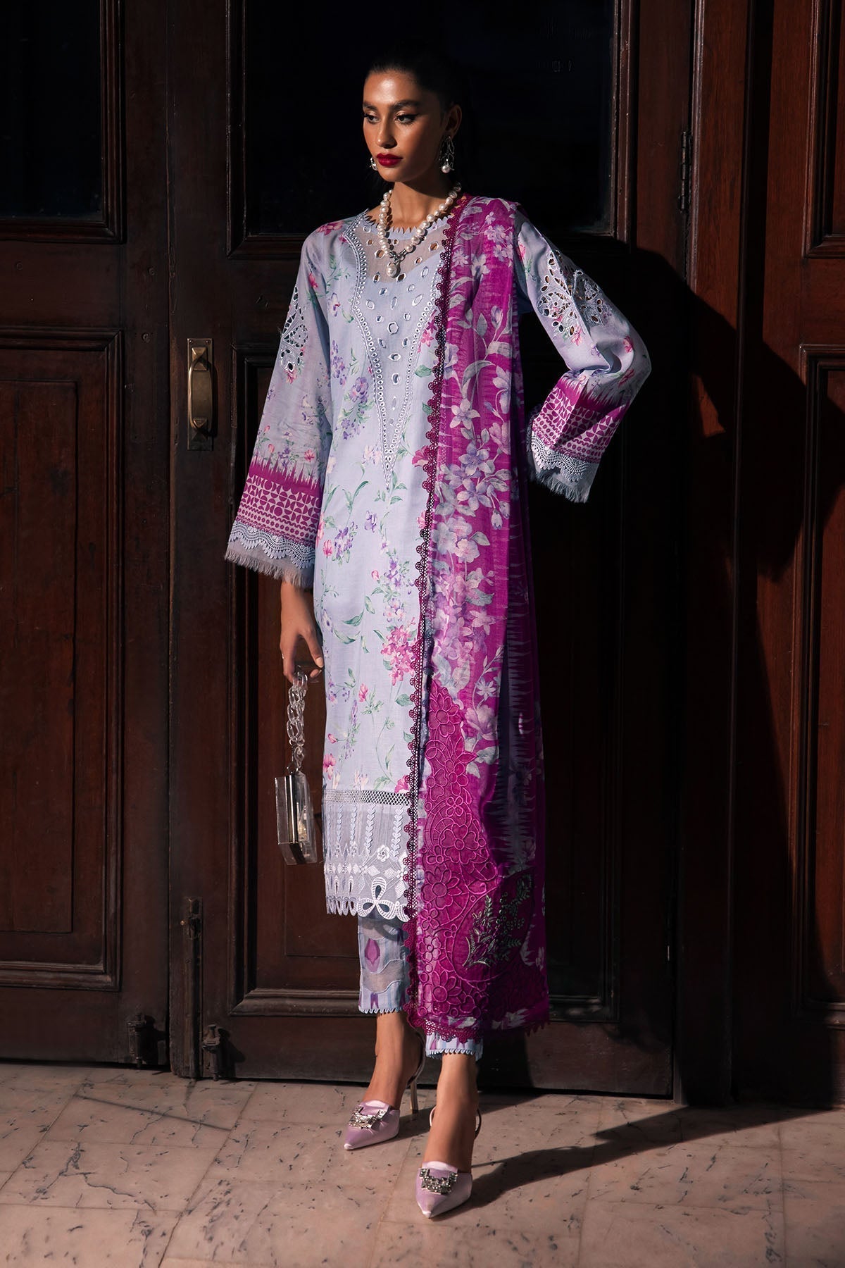 Nureh | Glam Girl Lawn | GL-17 - House Of Hania