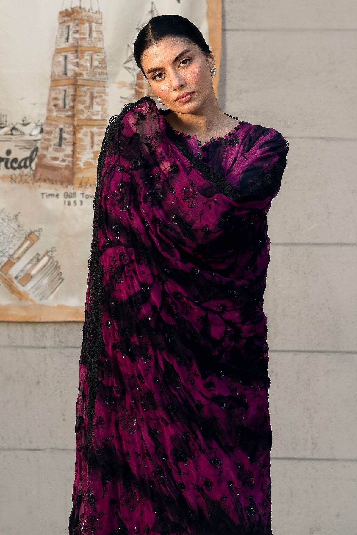 Nureh | Glam Girl Lawn | GL-23 - House Of Hania