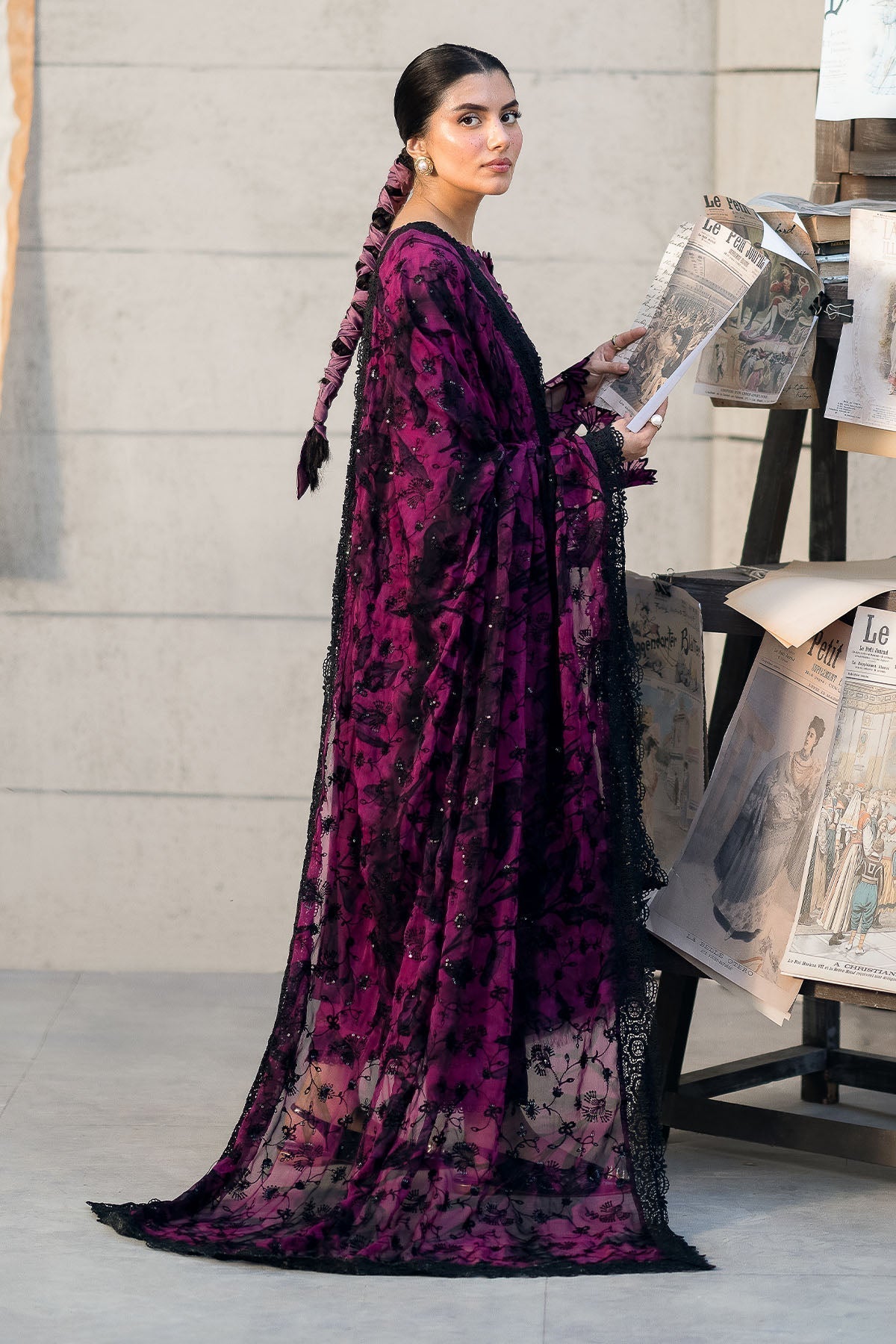 Nureh | Glam Girl Lawn | GL-23 - House Of Hania