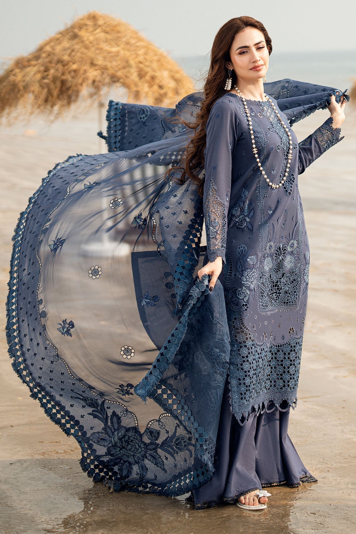 Nureh | Khuwab Luxury Lawn | NE-146 - House Of Hania