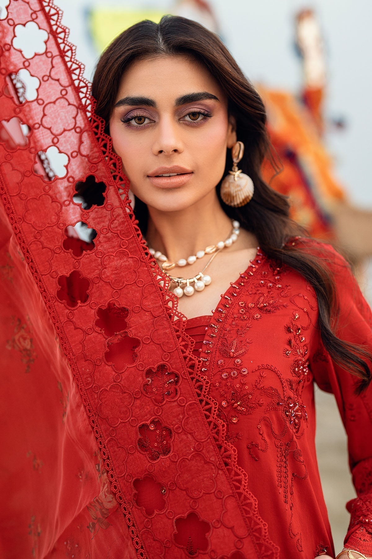 Nureh | Khuwab Luxury Lawn | NE-147 - House Of Hania