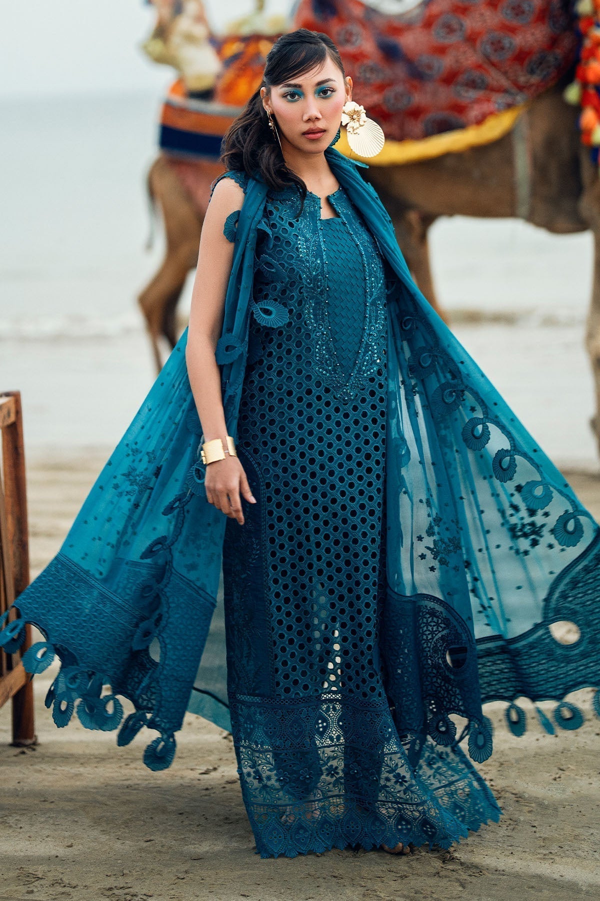 Nureh | Khuwab Luxury Lawn | NE-148 - House Of Hania