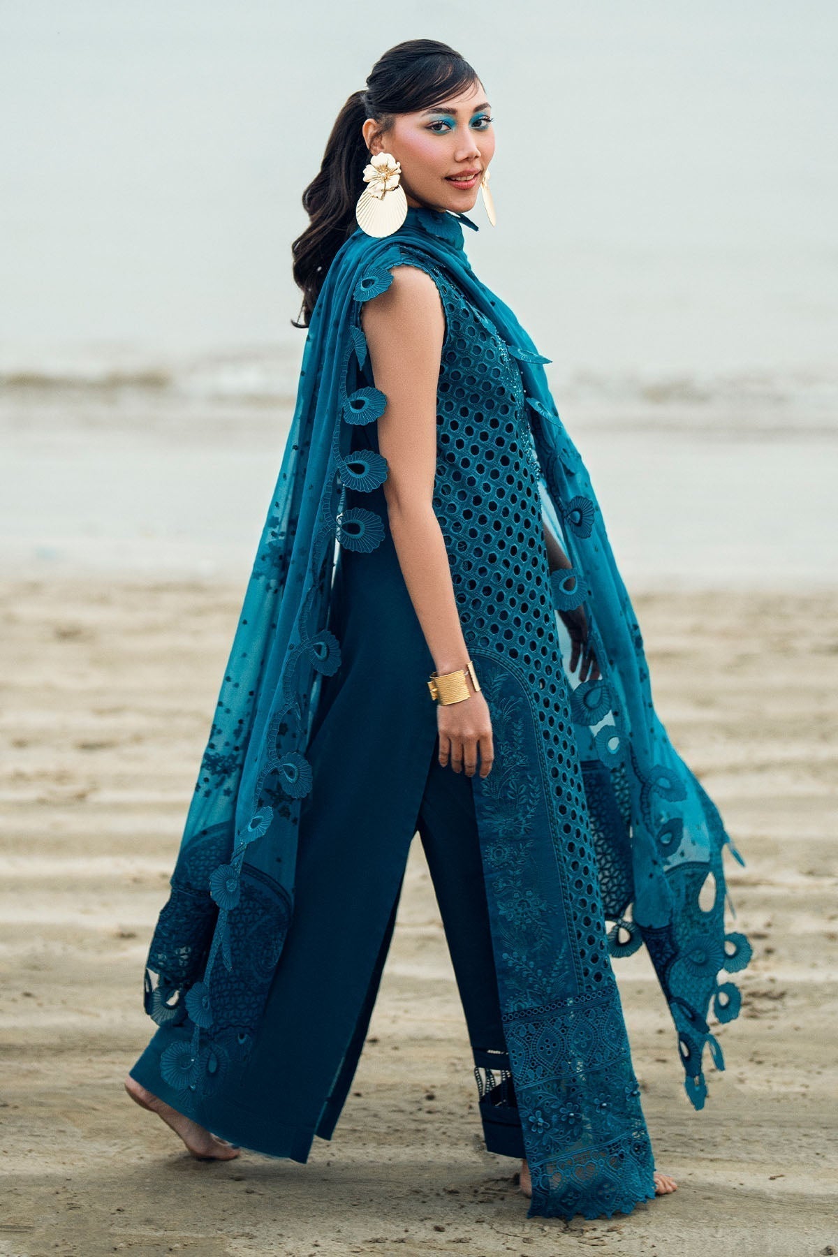 Nureh | Khuwab Luxury Lawn | NE-148 - House Of Hania