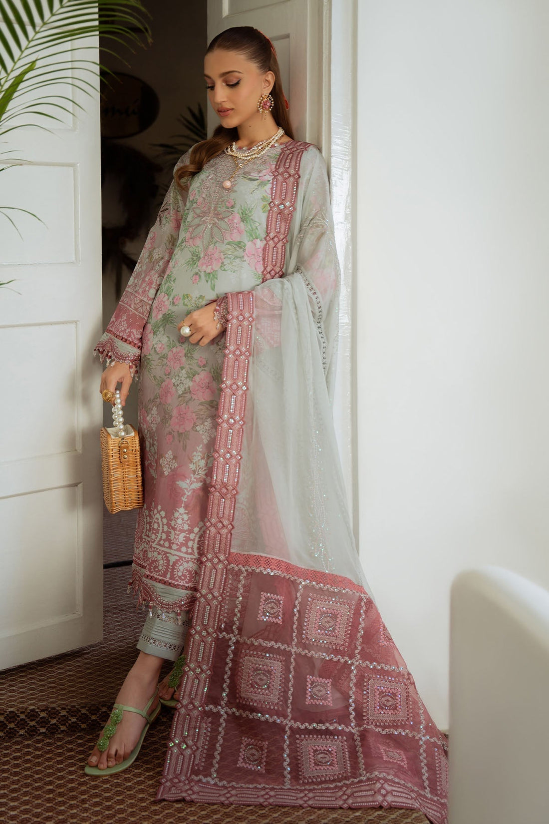 Nureh | Maya Swiss Lawn | NS-147 - House Of Hania