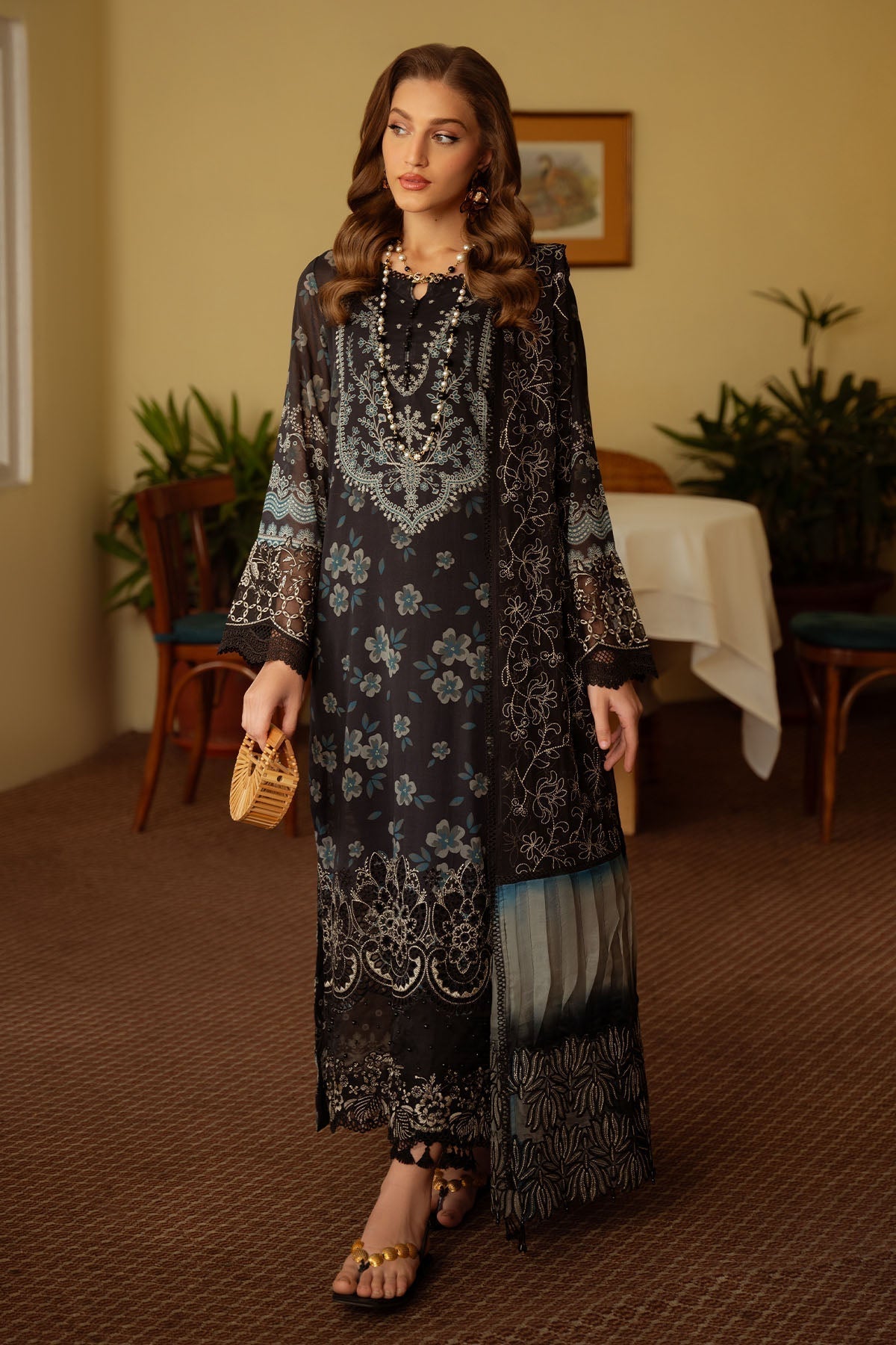 Nureh | Maya Swiss Lawn | NS-151 - House Of Hania