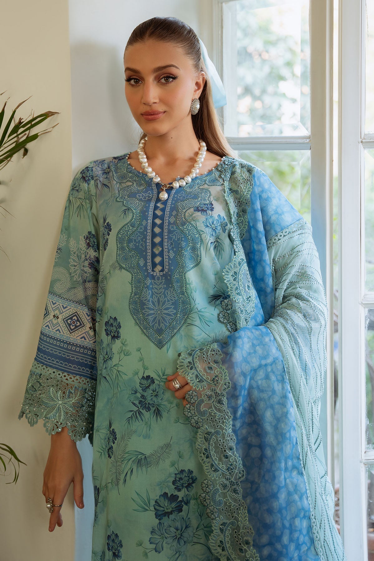 Nureh | Maya Swiss Lawn | NS-152 - House Of Hania