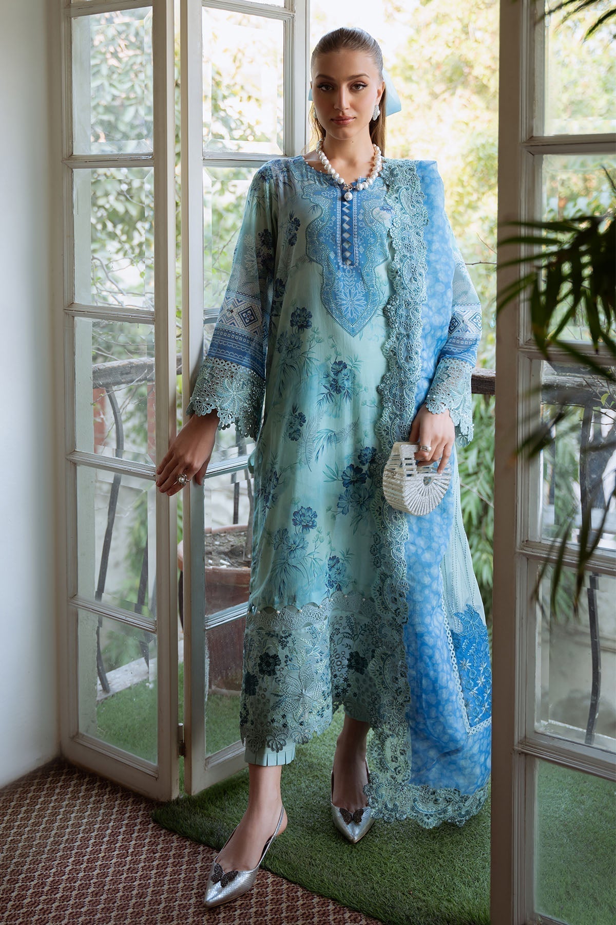 Nureh | Maya Swiss Lawn | NS-152 - House Of Hania