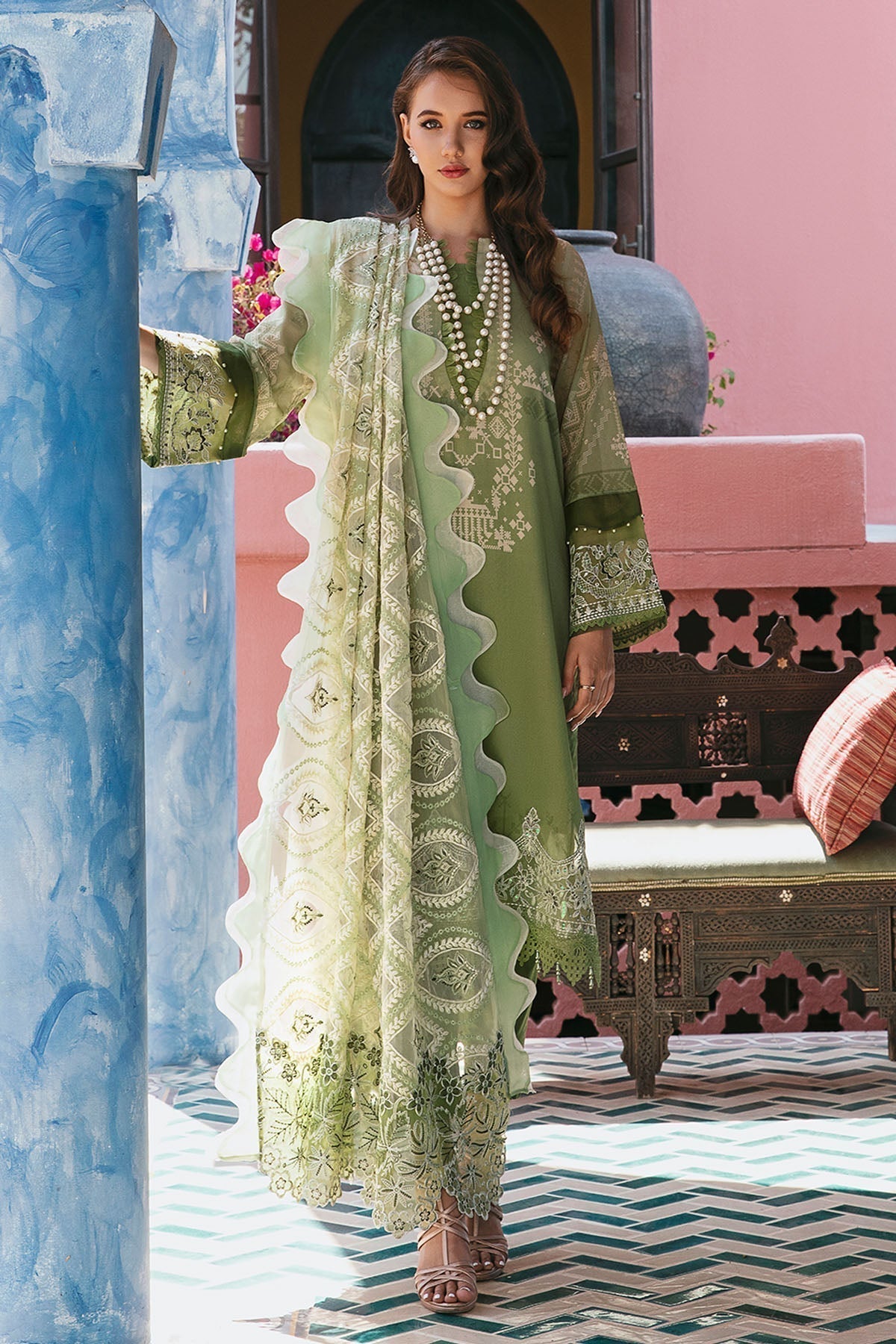 Nureh | Maya Swiss Lawn | NS-64 - House Of Hania