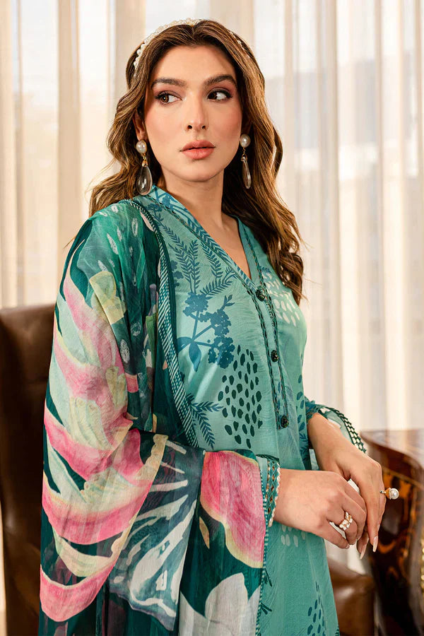 Nureh | Printed Lawn 24 | SP-90 - House Of Hania