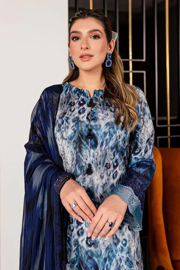 Nureh | Printed Lawn 24 | SP-94 - House Of Hania