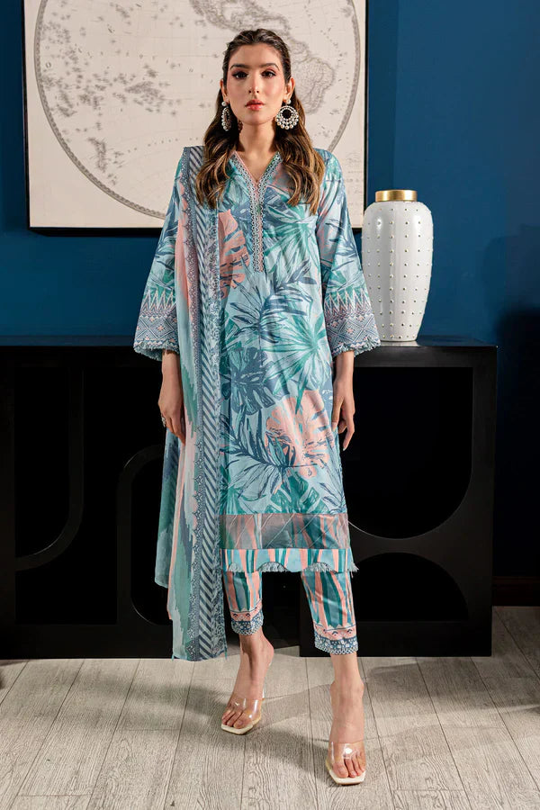Nureh | Printed Lawn 24 | SP-96 - House Of Hania