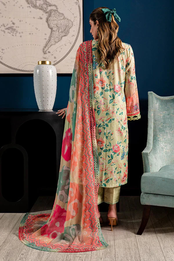 Nureh | Printed Lawn 24 | SP-97 - House Of Hania