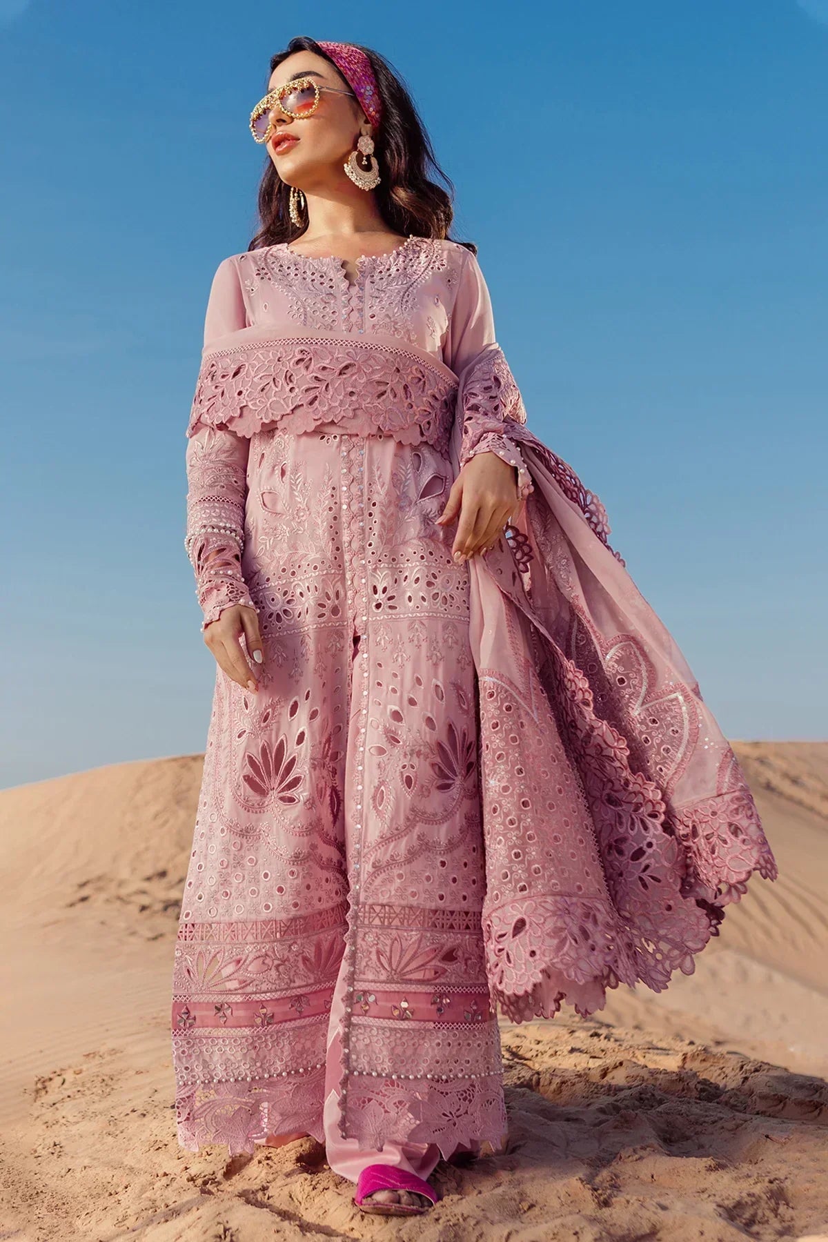 Nureh | Sehra Swiss Voil Lawn | CARNIVAL - NE-73 - House Of Hania