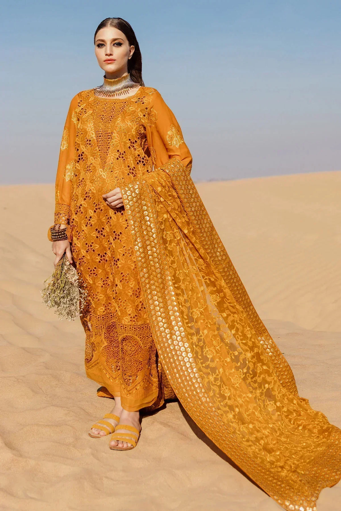 Nureh | Sehra Swiss Voil Lawn | MEEHA - NE-75 - House Of Hania