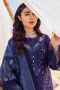 Nureh | Sehra Swiss Voil Lawn | NILE BLUE - NE-77 - House Of Hania