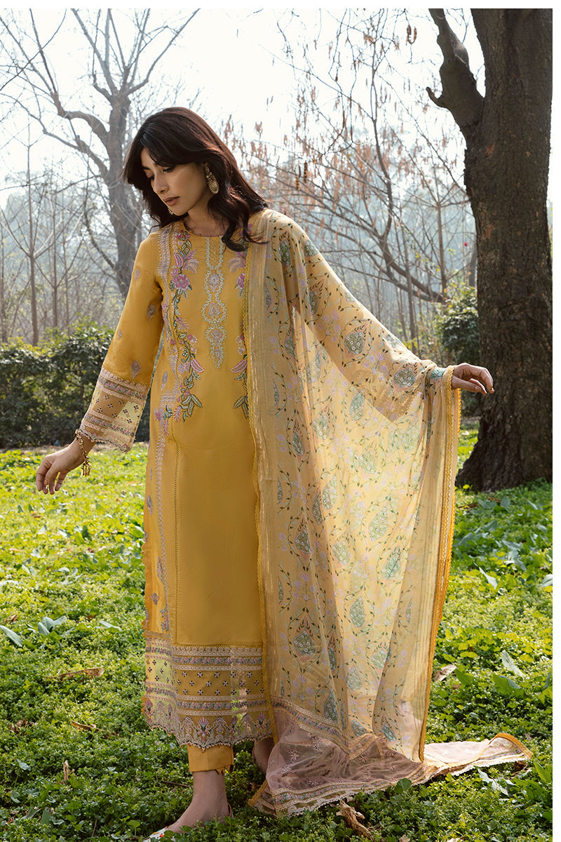 QALAMKAR QLINE-AK-09 MAHROSH-LAWN COLLECTION'23 - House Of Hania