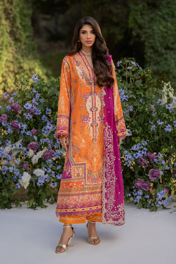 Qalamkar | Luxe Silk | UA-03 ALMA - House Of Hania