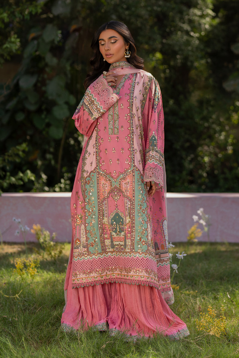 Qalamkar | Luxe Silk |   UA-07 TESSA - House Of Hania