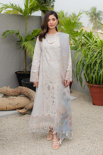 Qalamkar | Q Line Lawn Collection | JK-08 AURELIA - House Of Hania