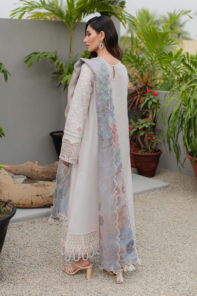 Qalamkar | Q Line Lawn Collection | JK-08 AURELIA - House Of Hania