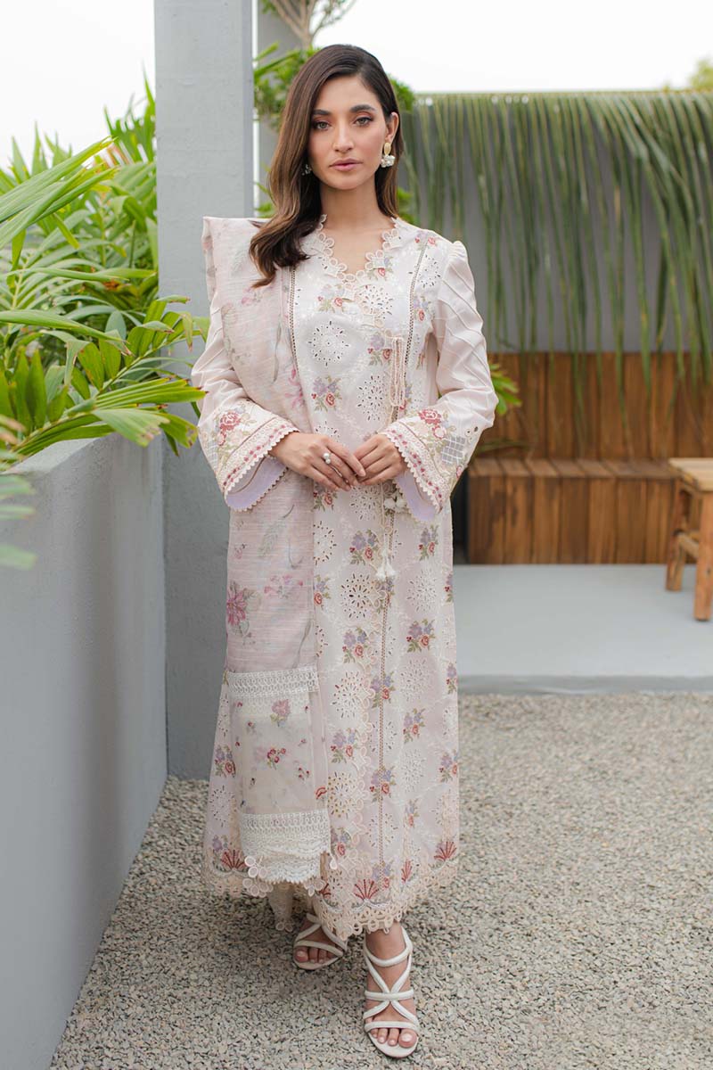 Qalamkar | Q Line Lawn Collection | JK-13 OPALINE - House Of Hania