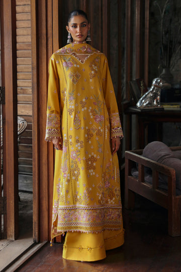 Qalamkar | Qlinekari Linen Collection | LM-04 SINSEAD - House Of Hania