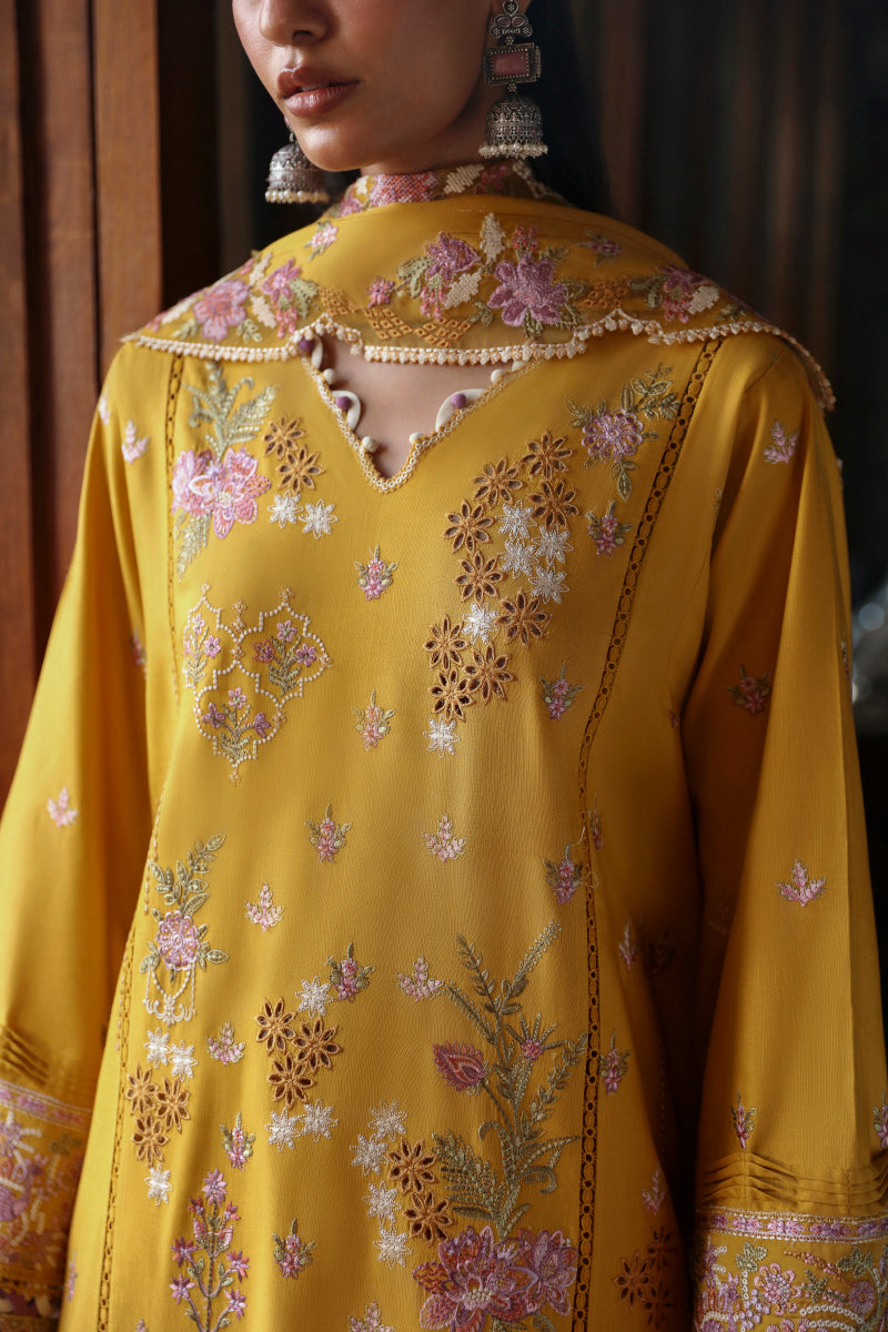 Qalamkar | Qlinekari Linen Collection | LM-04 SINSEAD - House Of Hania
