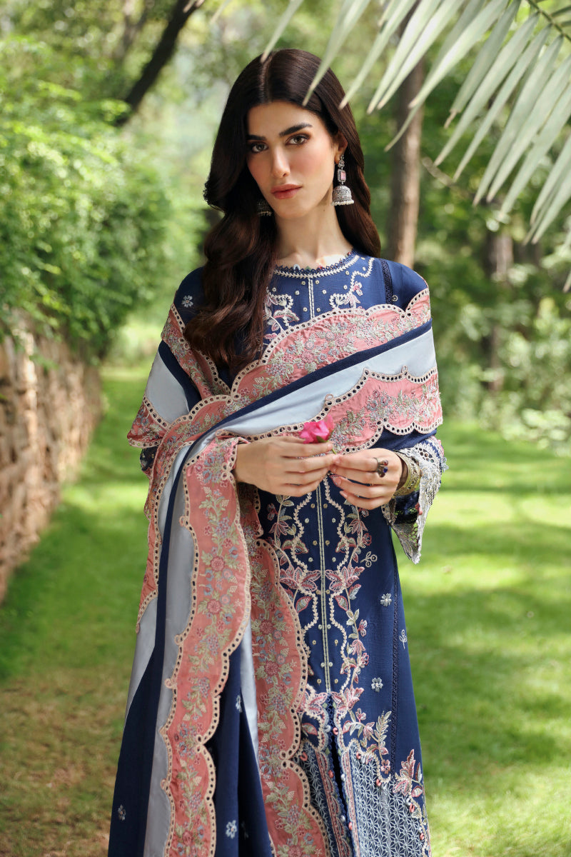 Qalamkar | Qlinekari Linen Collection | LM-06 CADHLA - House Of Hania