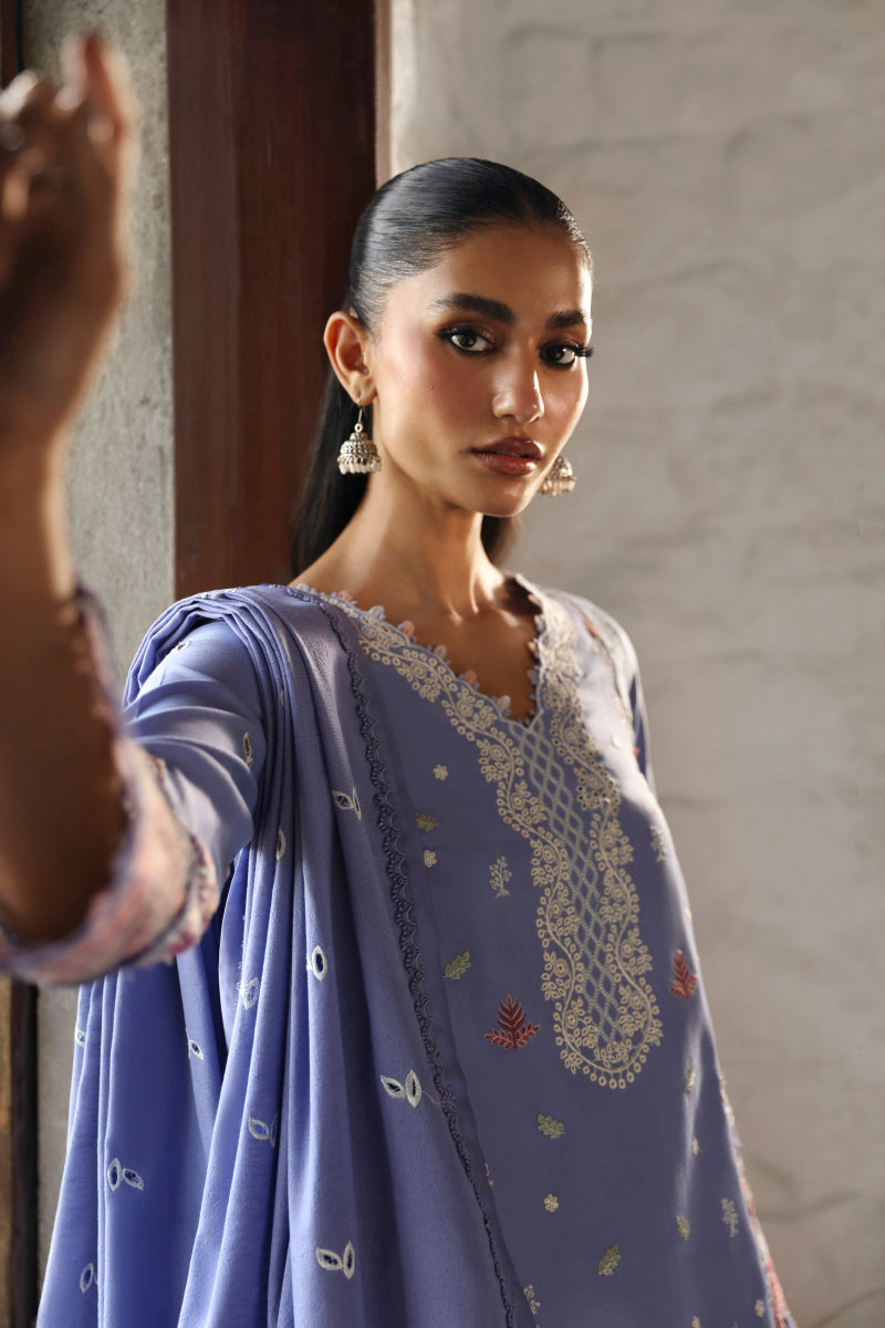 Qalamkar | Qlinekari Linen Collection | LM-09 LORNA - House Of Hania