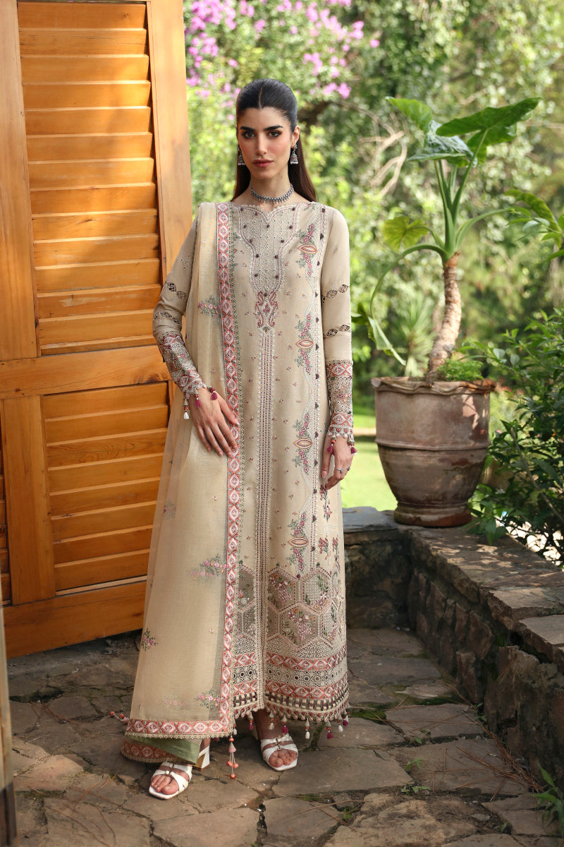 Qalamkar | Qlinekari Linen Collection | LM-11 ZIA - House Of Hania
