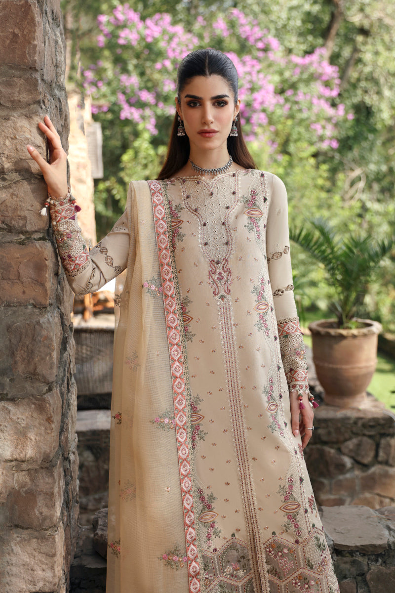 Qalamkar | Qlinekari Linen Collection | LM-11 ZIA - House Of Hania