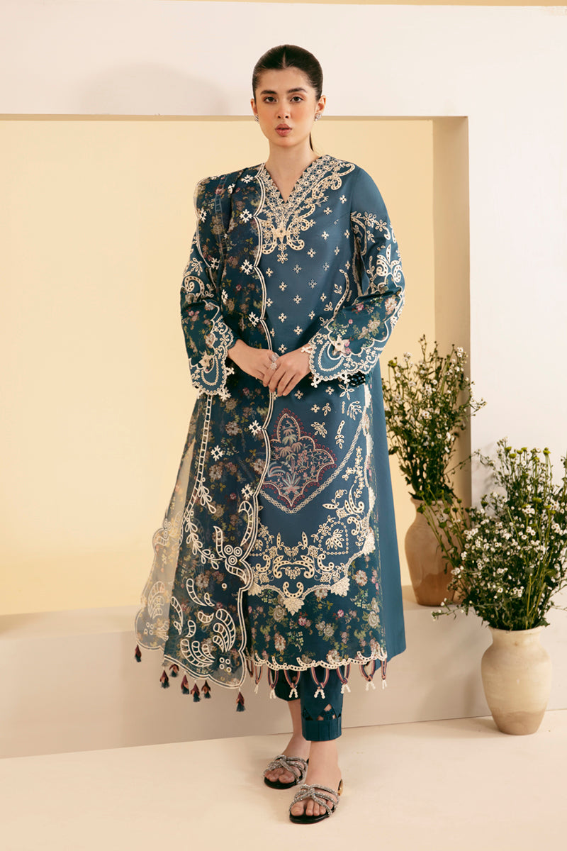 Qalamkar | Qlinekari Luxury Lawn | SQ-05 ELA - House Of Hania