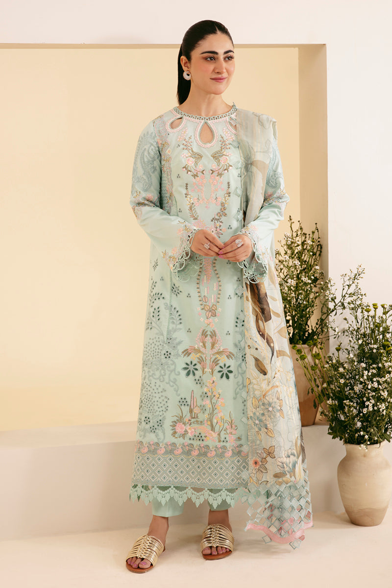 Qalamkar | Qlinekari Luxury Lawn | SQ-06 AFROZEH - House Of Hania