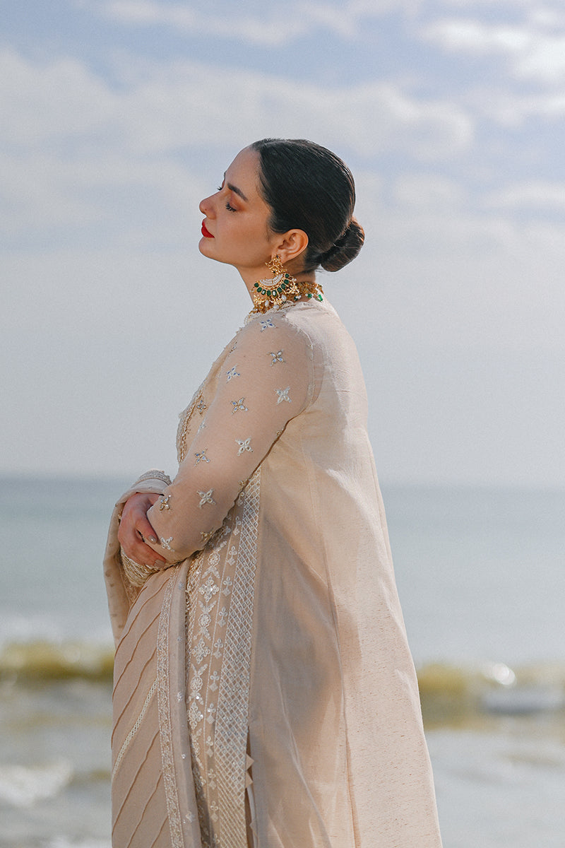 Qalamkar - SAAHIL LUXURY LAWN’23 - SP-01 AIYLA - TC-326 - House Of Hania