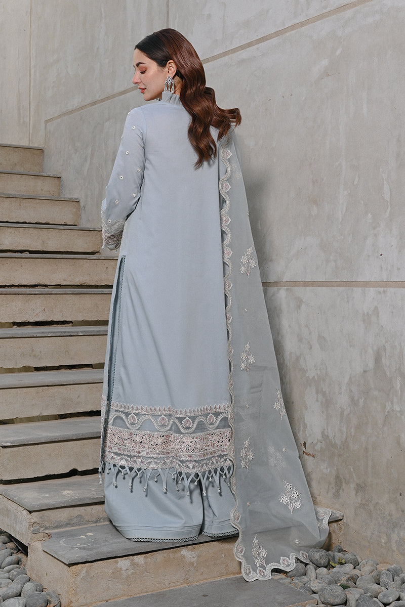Qalamkar - SAAHIL LUXURY LAWN’23 - SP-04 AAIMA - TC-336 - House Of Hania