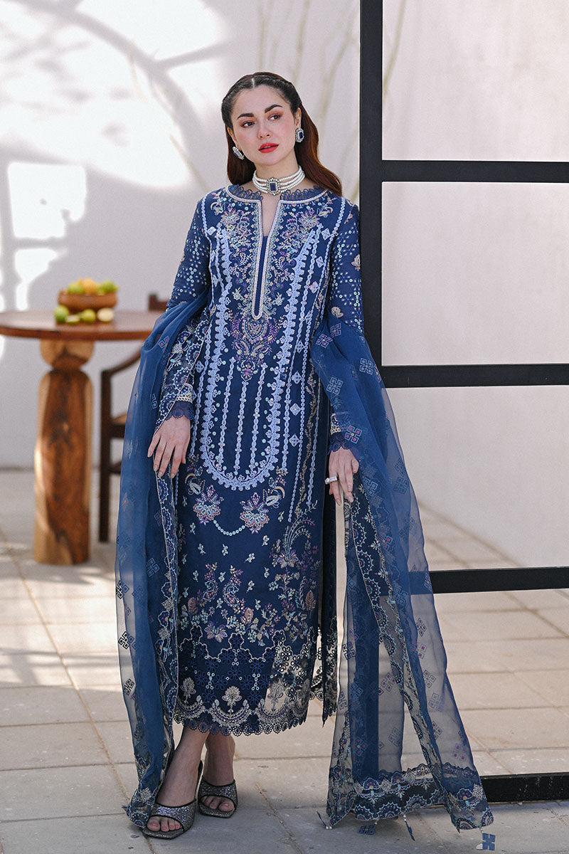 Qalamkar - SAAHIL LUXURY LAWN’23 - SP-06 KIRAL - TC-327 - House Of Hania