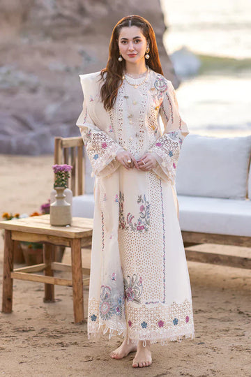 Qalamkar | Sahil Kinare Luxury Lawn | FP-09 SELIN - House Of Hania