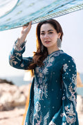 Qalamkar | Sahil Kinare Luxury Lawn | FP-16 KIRA - House Of Hania