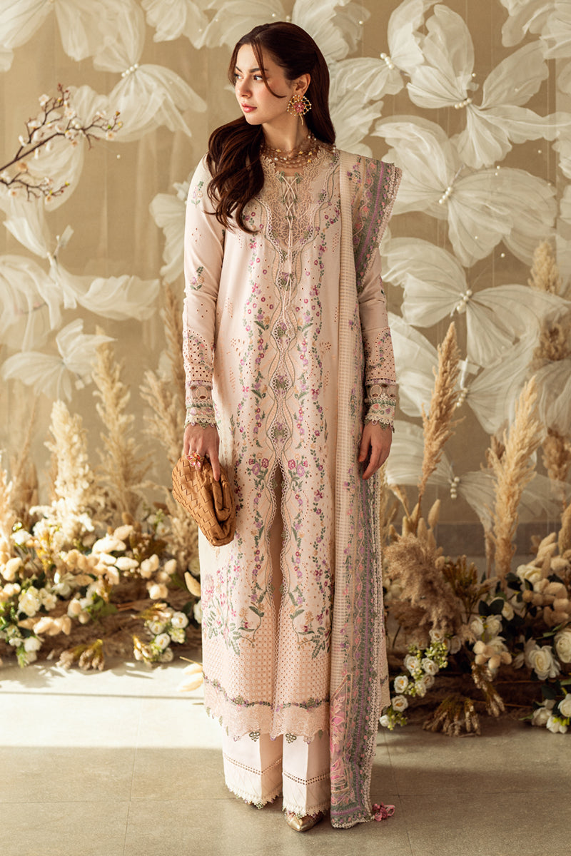 Qalamkar | Sahil Luxury Lawn | FK-12 LILY - House Of Hania