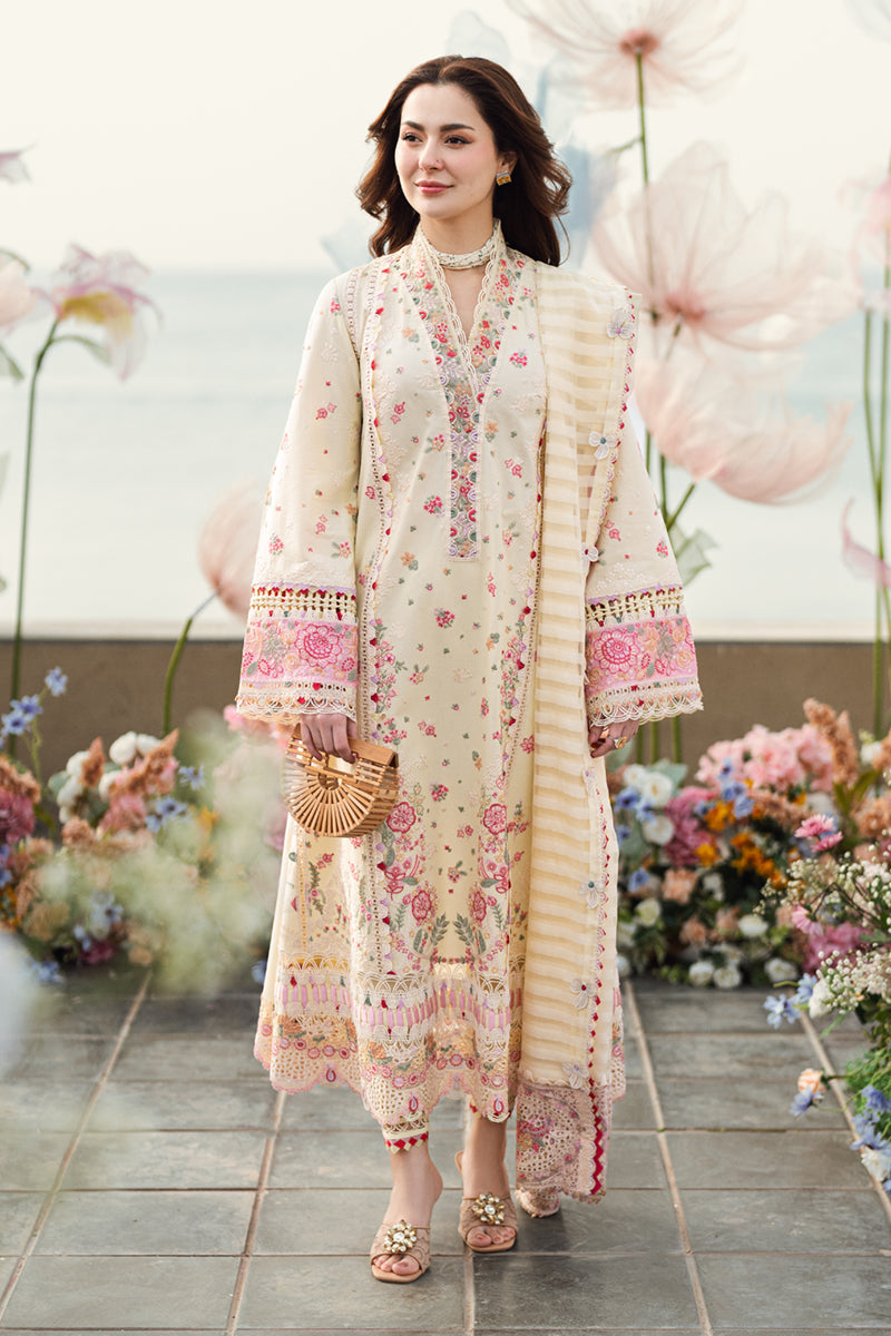Qalamkar | Sahil Luxury Lawn | FK-14 SCARLETT - House Of Hania