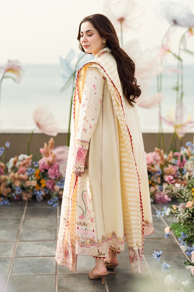 Qalamkar | Sahil Luxury Lawn | FK-14 SCARLETT - House Of Hania
