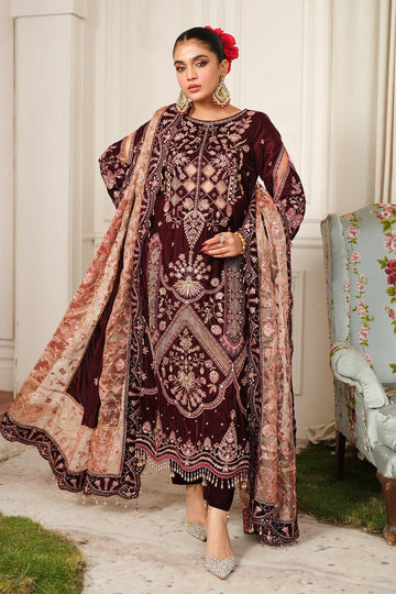 Raeesa Premium | Sheen Luxury Velvet | Poosh - House Of Hania