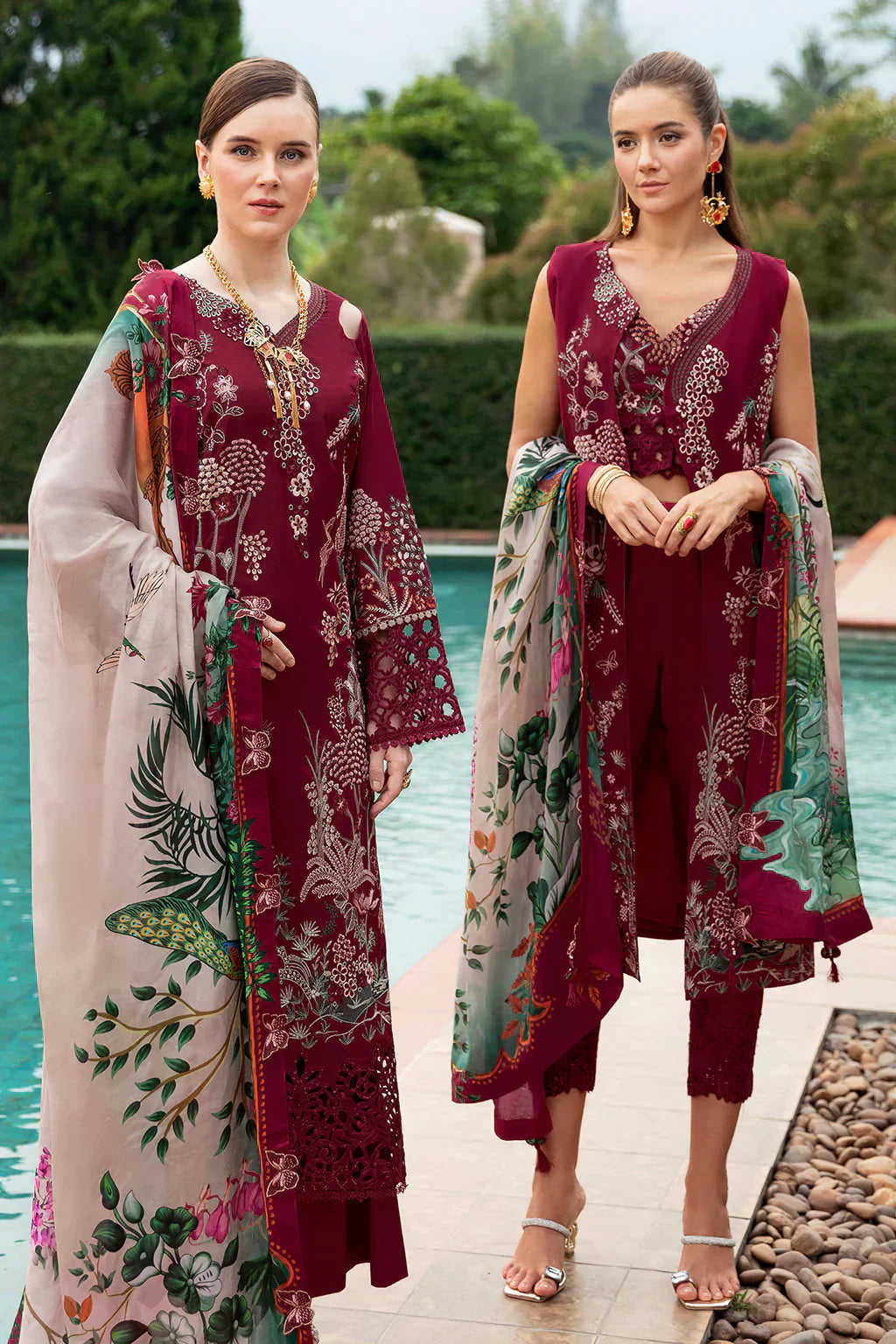 Ramsha | Andaz Collection | CRIMSON GLOW - House Of Hania