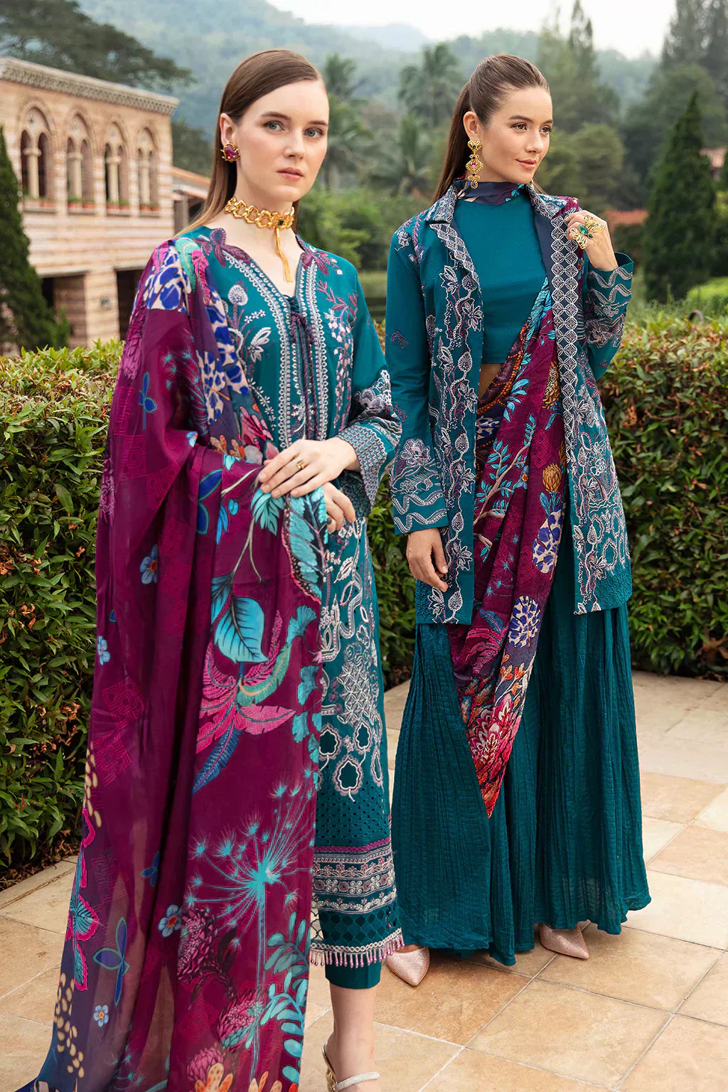 Ramsha | Andaz Collection | SEA BLUE - House Of Hania