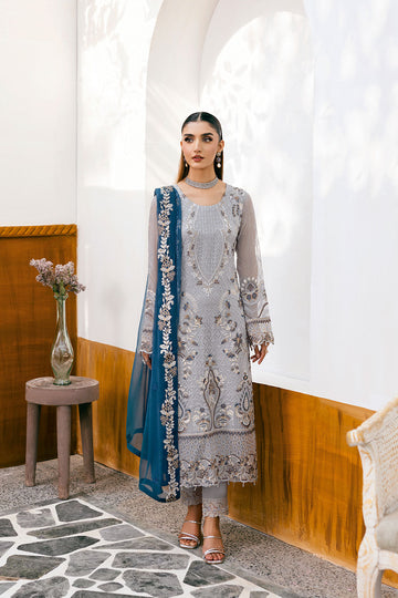 Ramsha | Chevron Chiffon Collection |A-1001 - House Of Hania